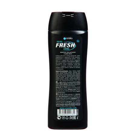 Shampoo for men 3 in 1 Fresh Cool, 300 ml-1