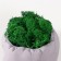 Kashpo concrete "skull" height 10 cm gray with moss (moss green stabilized)