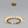 Sole chandelier, 27x3W G4, color gold bronze