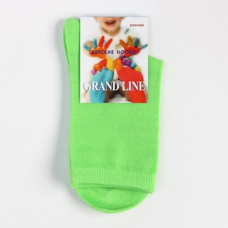 Socks children's color green, size 22-24-4