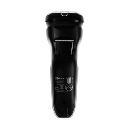 Electric blower Sakura SA-5429BK, rotor, 3 heads, dry shave, trimmer, battery, black-6