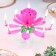 Candle for the cake musical "Tulip", spinning, pink, 14.5 × 6 cm