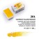 A watercolor art in a cuvette 2.5 ml, ZHK "White Nights", cadmium yellow medium, 191120120