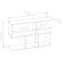 Wall shelf, 780 × 196 × 520 mm, white color