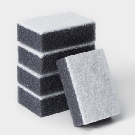 Set of dishes Raccoon, 5 pcs, with coal particles, 8.8 × 6 × 3 cm, color gray color