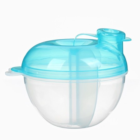 Container for baby food, 3 sections, type 3, 180ml., Blue color-2