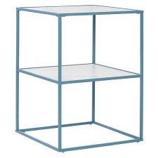Class Mayen table, 380 × 380 × 520 mm, turquoise color