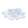 LED ceiling LED with Ambrella Light, Original, Fa5143, 9XLED, 112 W, 8400LUM, 3000-6400K, white color.