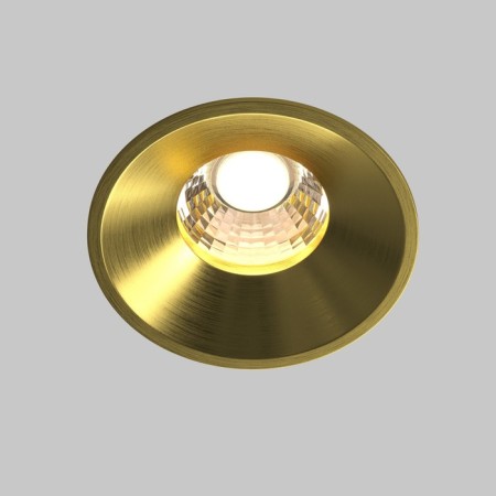 The built-in lamp Technical DL058-12W3K-BS, LED, 12 W, 80x80x60 mm, 930 lm, 3000k, brass-2