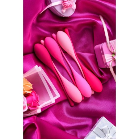 A set of vaginal balls Eromantica K-Rose, silicone, pink color, 6 pcs.-11