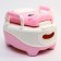 Pot children's "Hippo", white/pink color