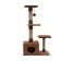Complex for cats with a claw, square, 3x-level, 65 x 36 x 107 cm, brown