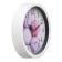 Wall clock, series: kitchen, "dessert", smooth move, D-20 cm, white