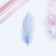 Filler of feathers for balls and gifts, silver with glitter, 10-12cm 8 g