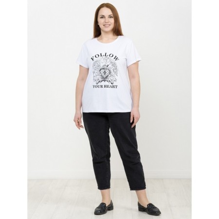 Female T -shirt, size l, white color-2