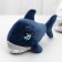 Soft toy "shark", blue color