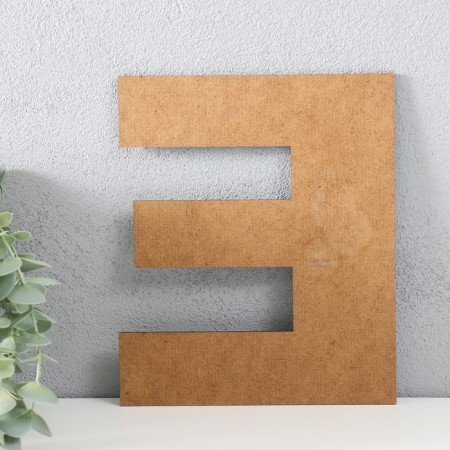 The panel of the letter "e" 16.5x20 cm, white-2