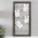 Photo frame plastic in 4 photos "Funny curls" with clothespins, black 60x30 cm