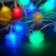 Garland "thread" 5 m with nozzles "Hedgehogs Color", IP20, transparent thread, 30 LED, glow of multi, 8 modes, 220 V