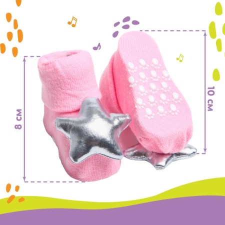 Gift set of socks - rattles "Princess", 2 pcs., New Year's packaging, crumb I-3