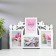 Photo frame plastic in 4 photos 10x15 cm "tulips" white 29x40.5x2 cm