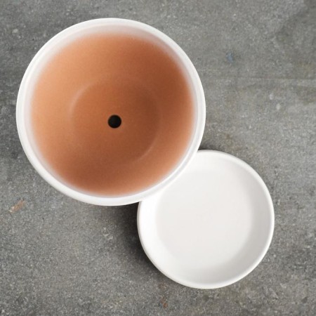 Flower pot "Antik" vanilla, 0.75l-3