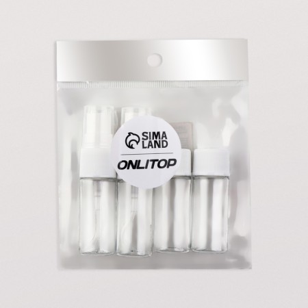 Storage set, 4 items, white/transparent color-3
