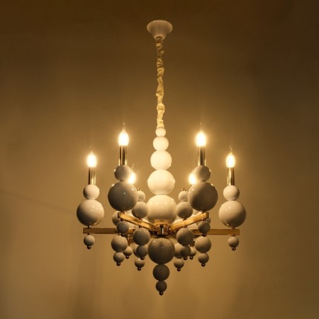 Siena chandelier 6he14 40W white-gold 60x60x117 cm-5
