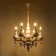 Siena chandelier 6he14 40W white-gold 60x60x117 cm