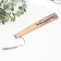 Fan bamboo, textiles h = 21 cm bend, with a brush "flowers" in a box, white-lilac