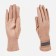 Gloves are female, dimensionless, without insulation, beige color