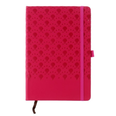 Diary of a low -up A5, 100 sheets in a cage, elastic band, leatherette cover, mix-3