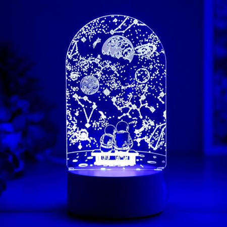 Lamp "steam in space" LED RGB from a network 9.5x10x19 cm Risalux-5