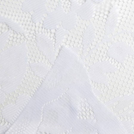 Curtain curtain without curtain tape, 160 x165 cm, white color, 100% polyester-4