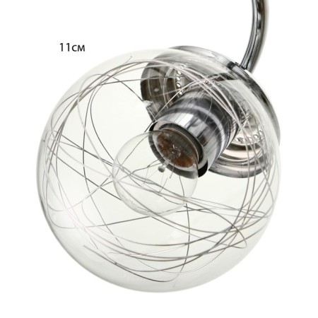Snanny chandelier 2he27 40W silver 58x29x28 cm Bayerlux-3