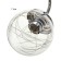 Snanny chandelier 2he27 40W silver 58x29x28 cm Bayerlux