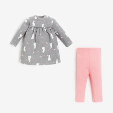 Set: Dress and leggings of crumb I 