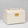 Steam for jewelry "Casket" sliding with a mirror, 17.5 × 14 × 13.5, white color