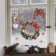 Vinyl stickers on the windows "New Year's Wreath", reusable, 70 x 25 cm, New Year