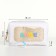 Cosmetic bag with lightning, white color