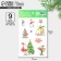 Paper stickers "New Year's History", 11 x 18 cm, New Year