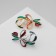 Brooch "Flower" snowdrop with a bow, color mix (indivisible packing 12 pcs., Price per pcs.)