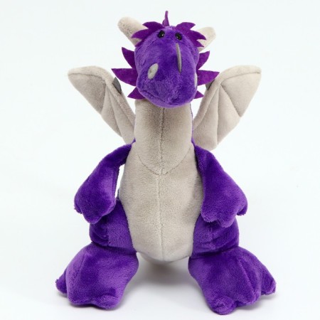 Soft toy "Dragon", 22 cm, purple color-3