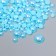 Decor for creativity plastic "Half of beads. Bright-blue mother of pearl" d = 3-10mm, set 10 grams