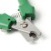 Light side claws with straight handles, a hole of 14 mm, green
