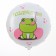 Foil ball 18 "Congratulations" frog, circle, with a substrate