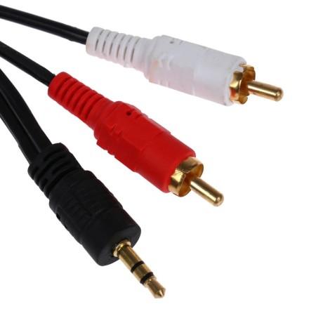 Audio KDIDODIO Cabinet Luazon KDGN-013, Jack 3.5 (M)-2XRCA (M), 1.5 m, black-1