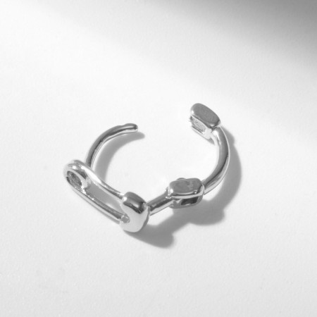 Piercing in the ear (Helix) "Pin", d = 8 mm, color silver-1