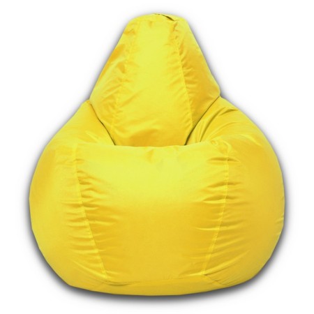 The hand-bag “pear” is positive, size m, diameter 70 cm, height 90 cm, oxford, yellow color-1
