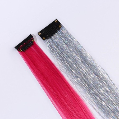 Gift set: colored strands, crown, wand "the most magic girl", 4 items-4